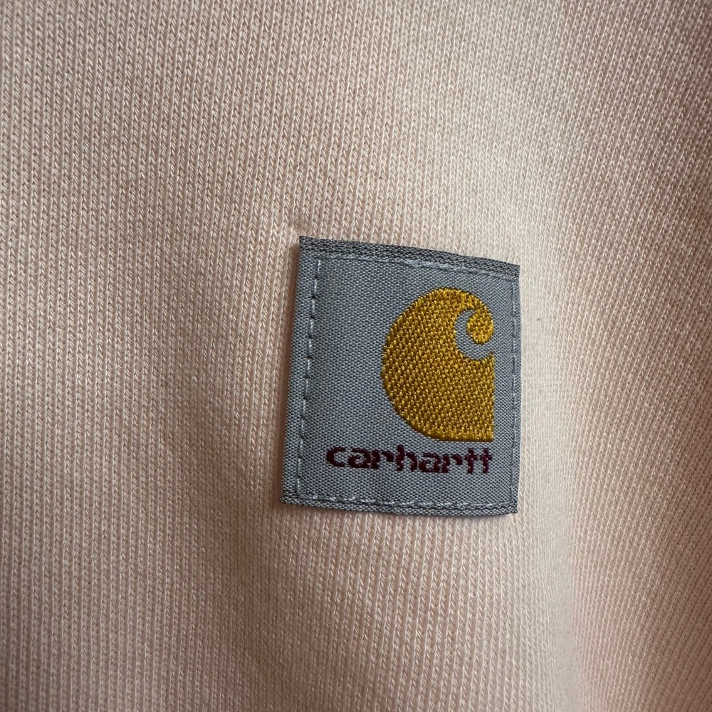 Carhartt Women's XL Relaxed Fit Tencel Series Peach Crewneck Sweatshirt Pullover - Picture 8 of 8